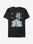 Star Wars The Clone Wars Obi-Wan Text T-Shirt, BLACK, hi-res