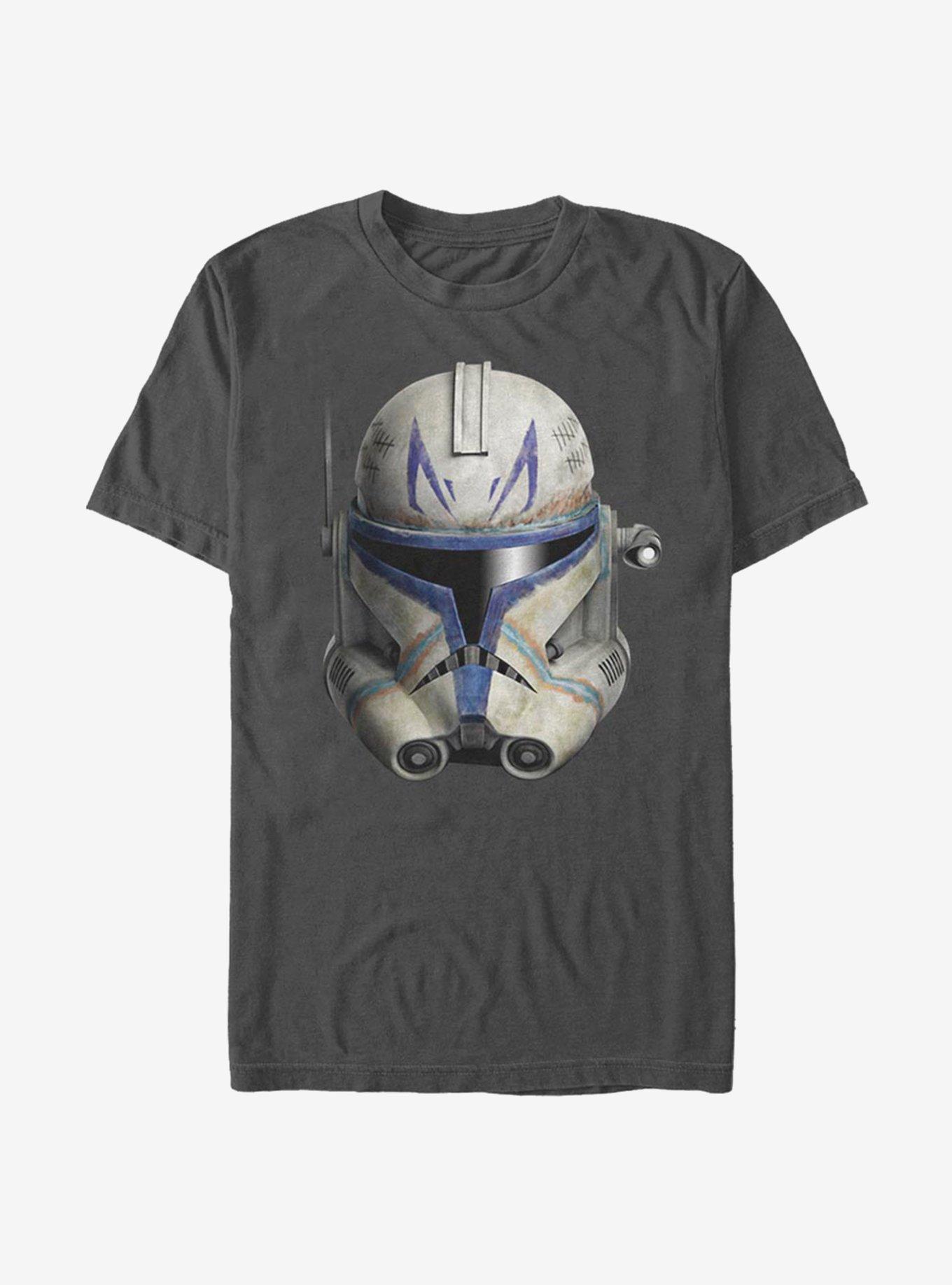 Star Wars The Clone Wars Rex Face T-Shirt, CHARCOAL, hi-res