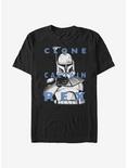 Star Wars The Clone Wars Clone Captain Rex Text T-Shirt, BLACK, hi-res