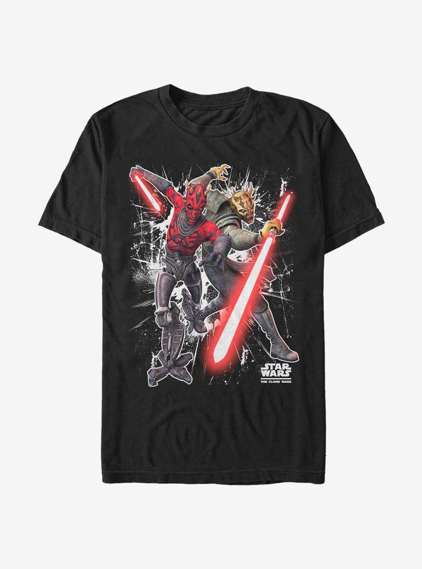 Star Wars The Clone Wars Sith Brothers T-Shirt, BLACK, hi-res