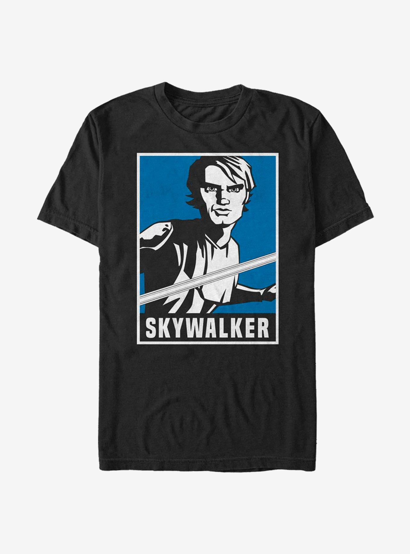 Star Wars The Clone Wars Skywalker Poster T-Shirt, , hi-res