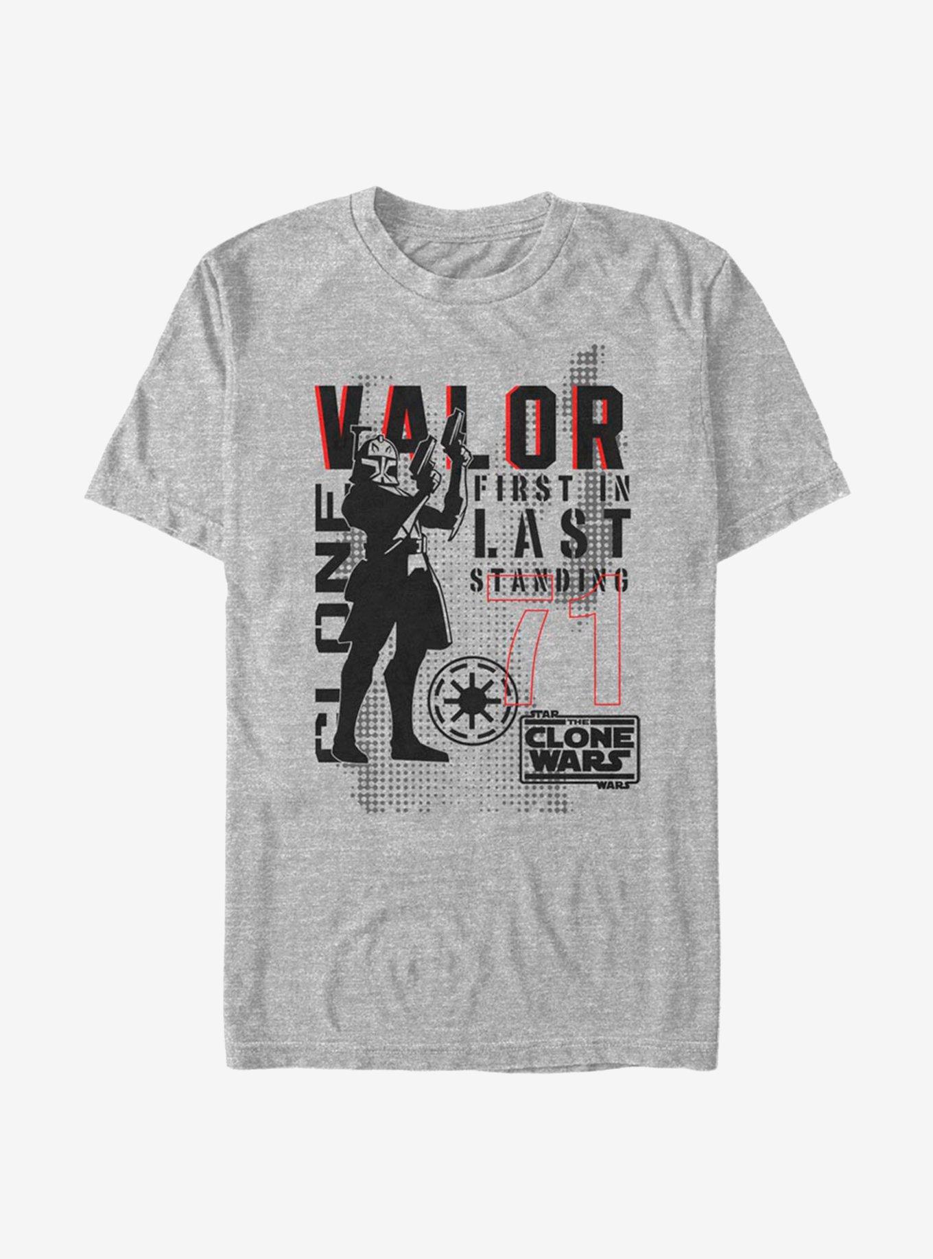 Star Wars The Clone Wars Valor Troop T-Shirt, ATH HTR, hi-res