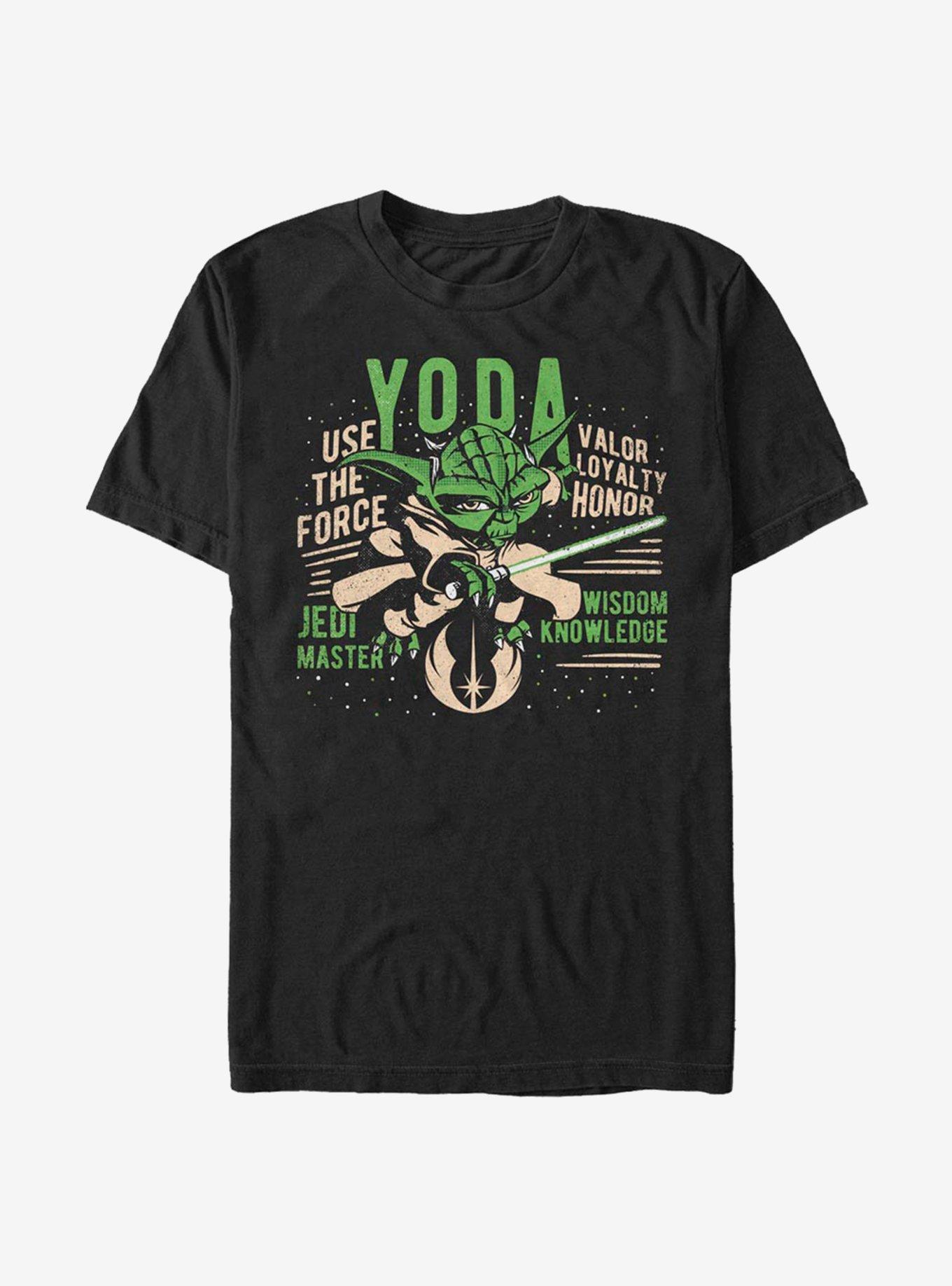 Star Wars The Clone Wars Yoda T-Shirt, BLACK, hi-res