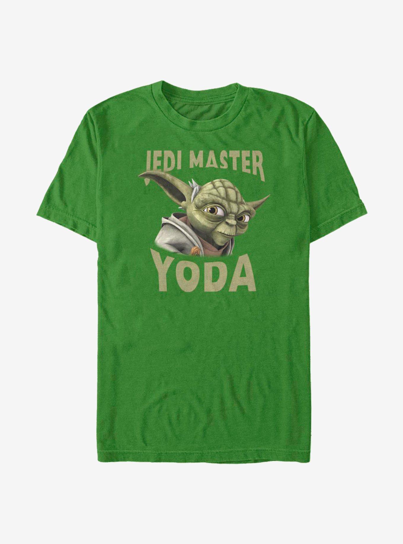 Star Wars The Clone Wars Yoda Face T-Shirt, KELLY, hi-res
