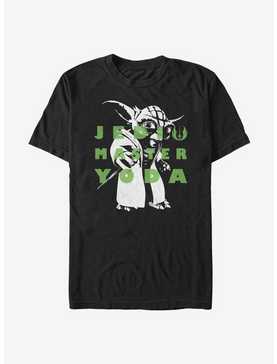 Star Wars The Clone Wars Yoda Text T-Shirt, , hi-res