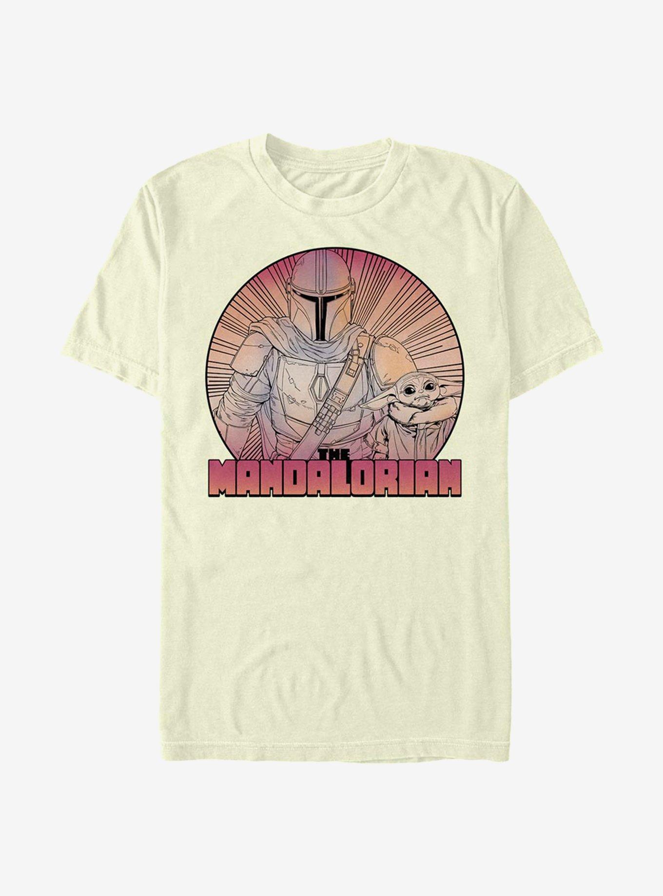 Star Wars The Mandalorian Mando And The Child Inside The Lines T-Shirt, , hi-res