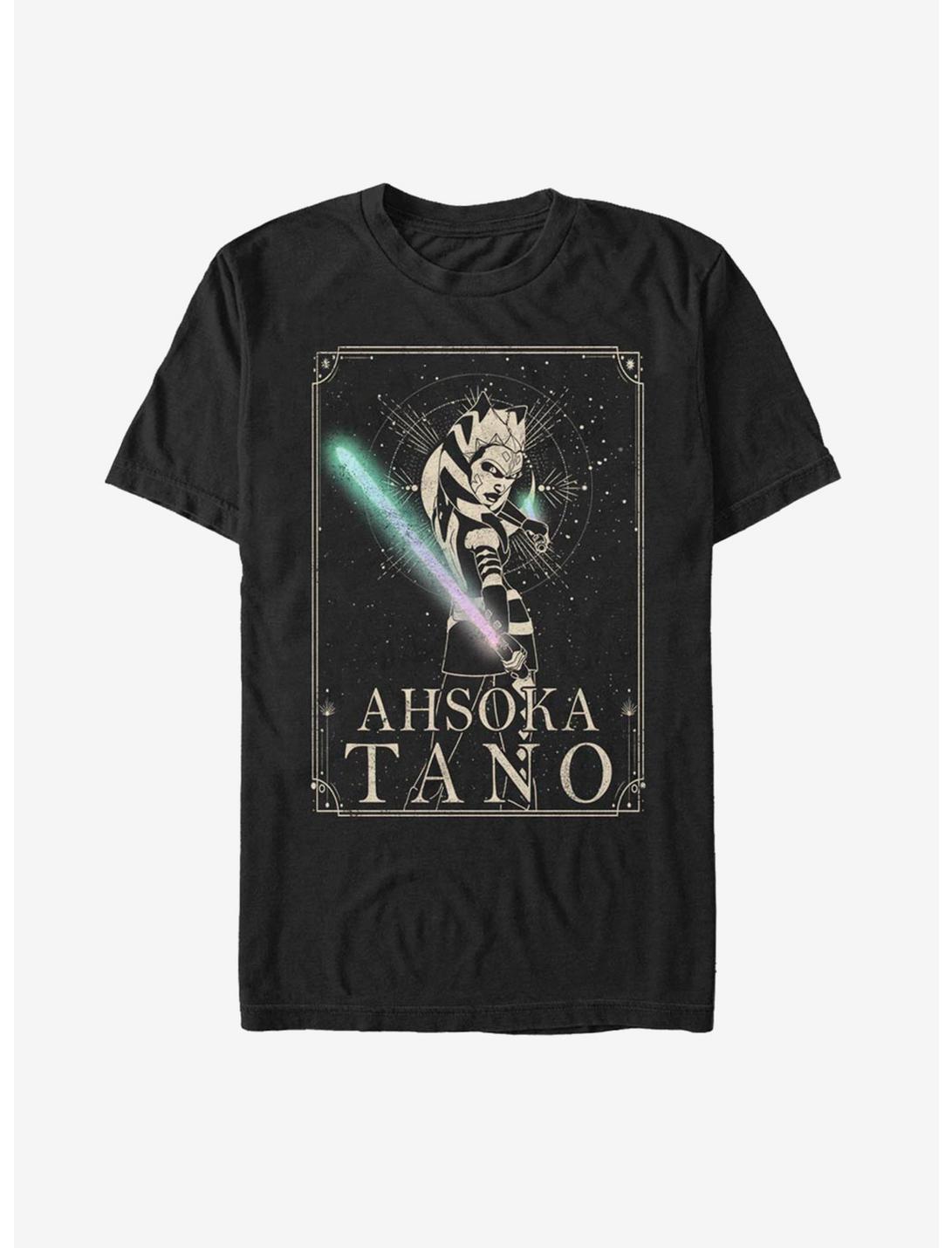 Star Wars: The Clone Wars Ahsoka Celestial T-Shirt, BLACK, hi-res