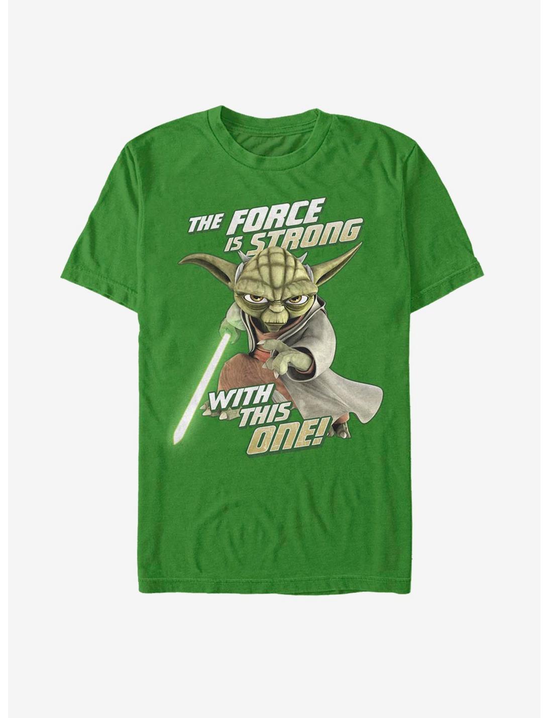 Star Wars: The Clone Wars Yoda Jedi Strong T-Shirt, KELLY, hi-res