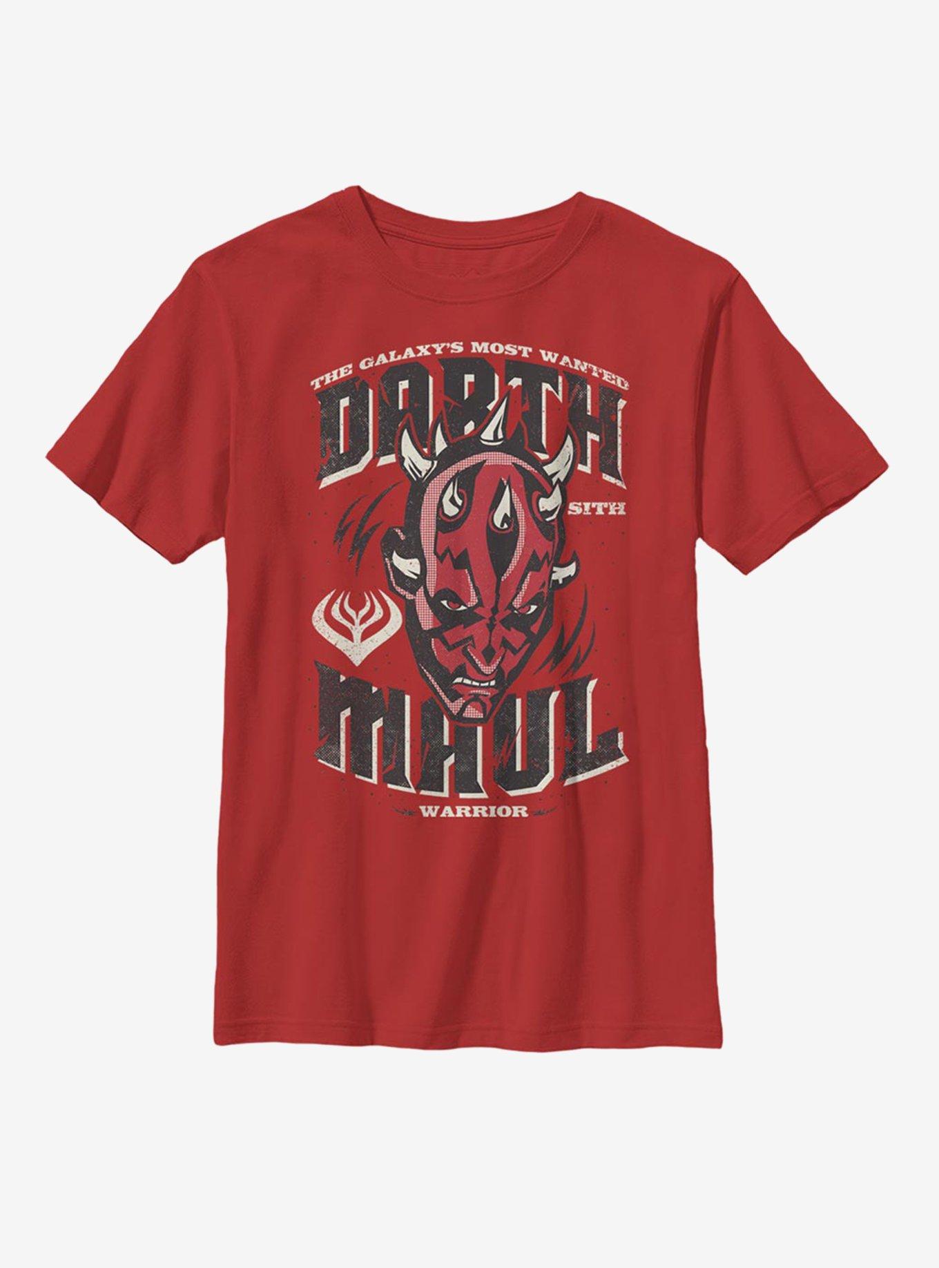 Star Wars: The Clone Wars Darth Maul Youth T-Shirt, RED, hi-res