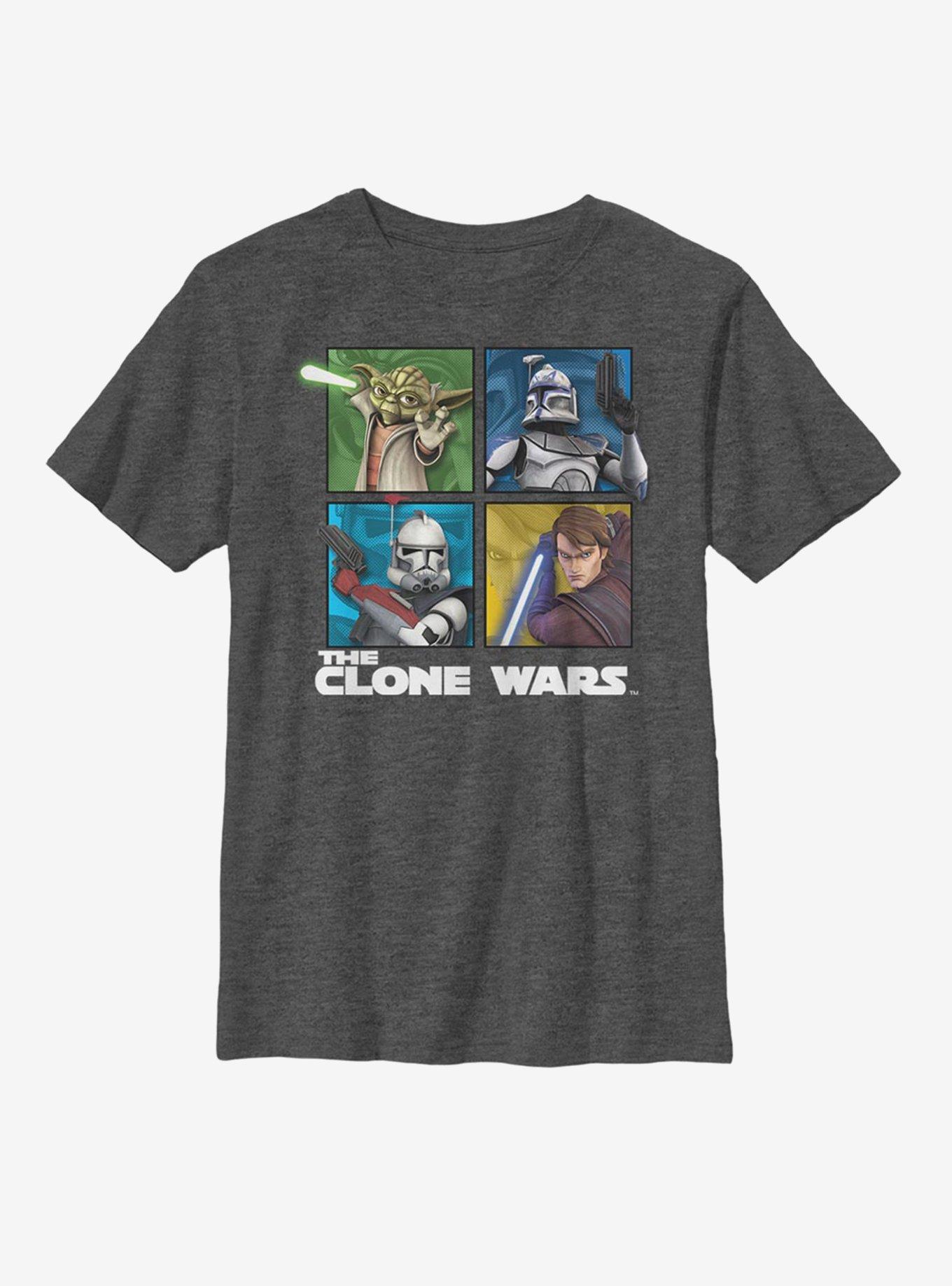 Star Wars: The Clone Wars Panel Four Youth T-Shirt, , hi-res