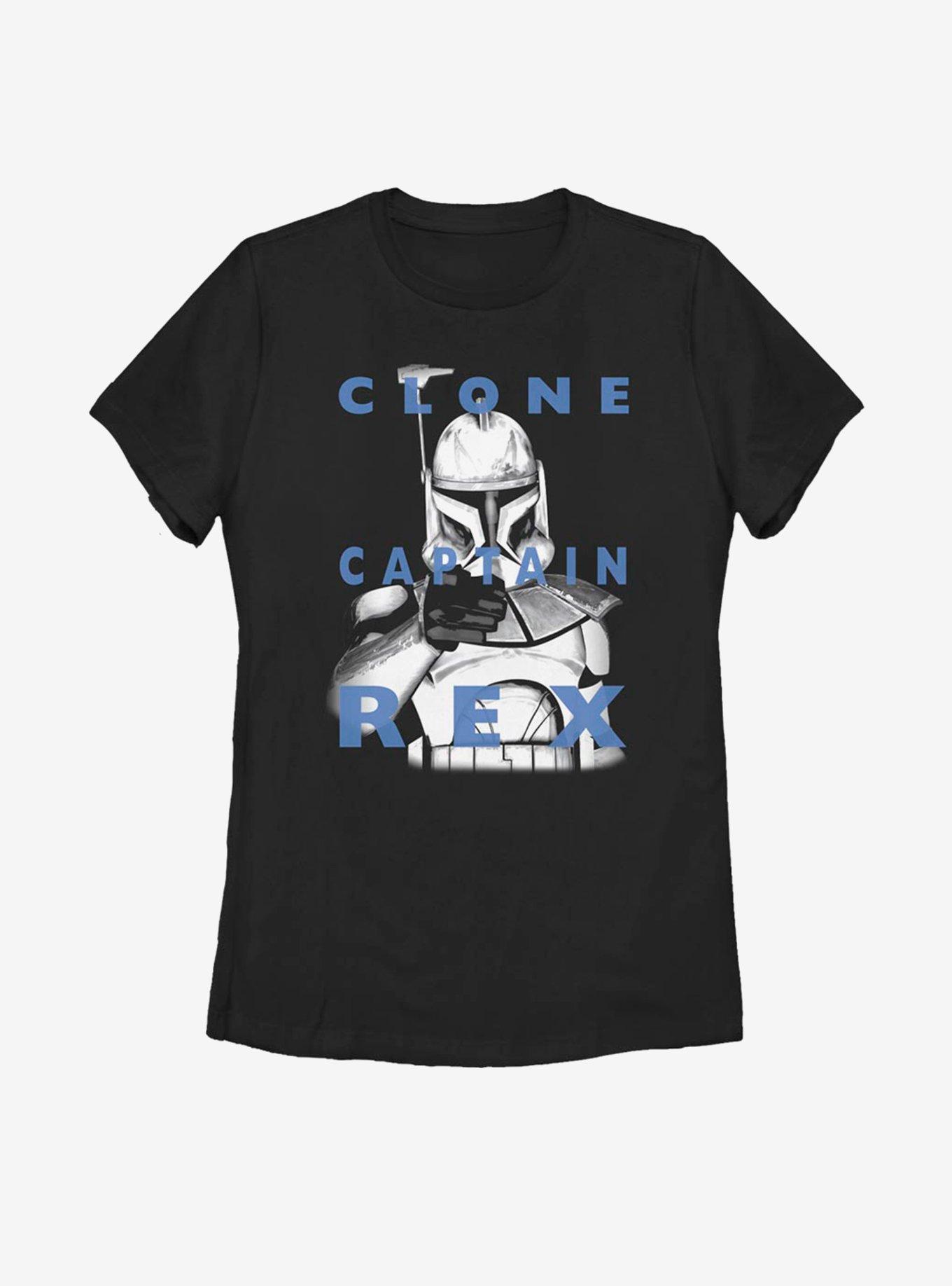 Star Wars: The Clone Wars Clone Captain Rex Text Womens T-Shirt, , hi-res