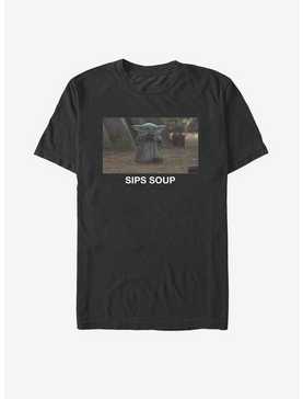 Star Wars The Mandalorian The Child Sips Soup T-Shirt, , hi-res