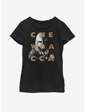 Star Wars: The Clone Wars Chewbacca Text Youth Girls T-Shirt, , hi-res
