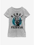 Star Wars: The Clone Wars Ahsoka Rebel Padawan Youth Girls T-Shirt, ATH HTR, hi-res