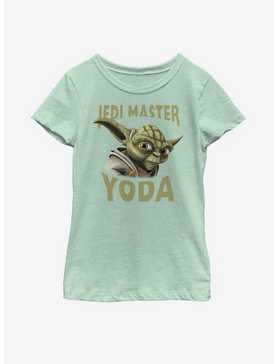 Star Wars: The Clone Wars Yoda Face Youth Girls T-Shirt, , hi-res