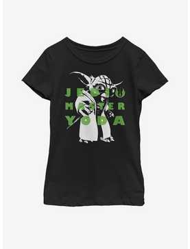 Star Wars: The Clone Wars Yoda Text Youth Girls T-Shirt, , hi-res