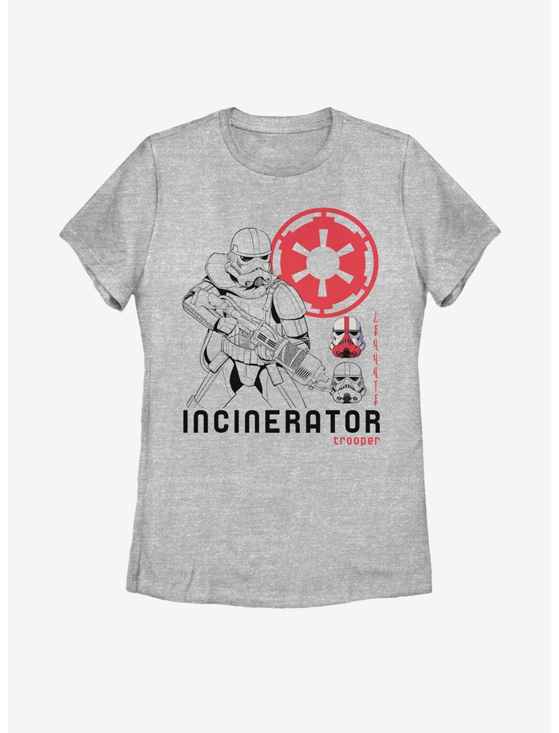 Star Wars The Mandalorian Incinerator Trooper Womens T-Shirt, ATH HTR, hi-res