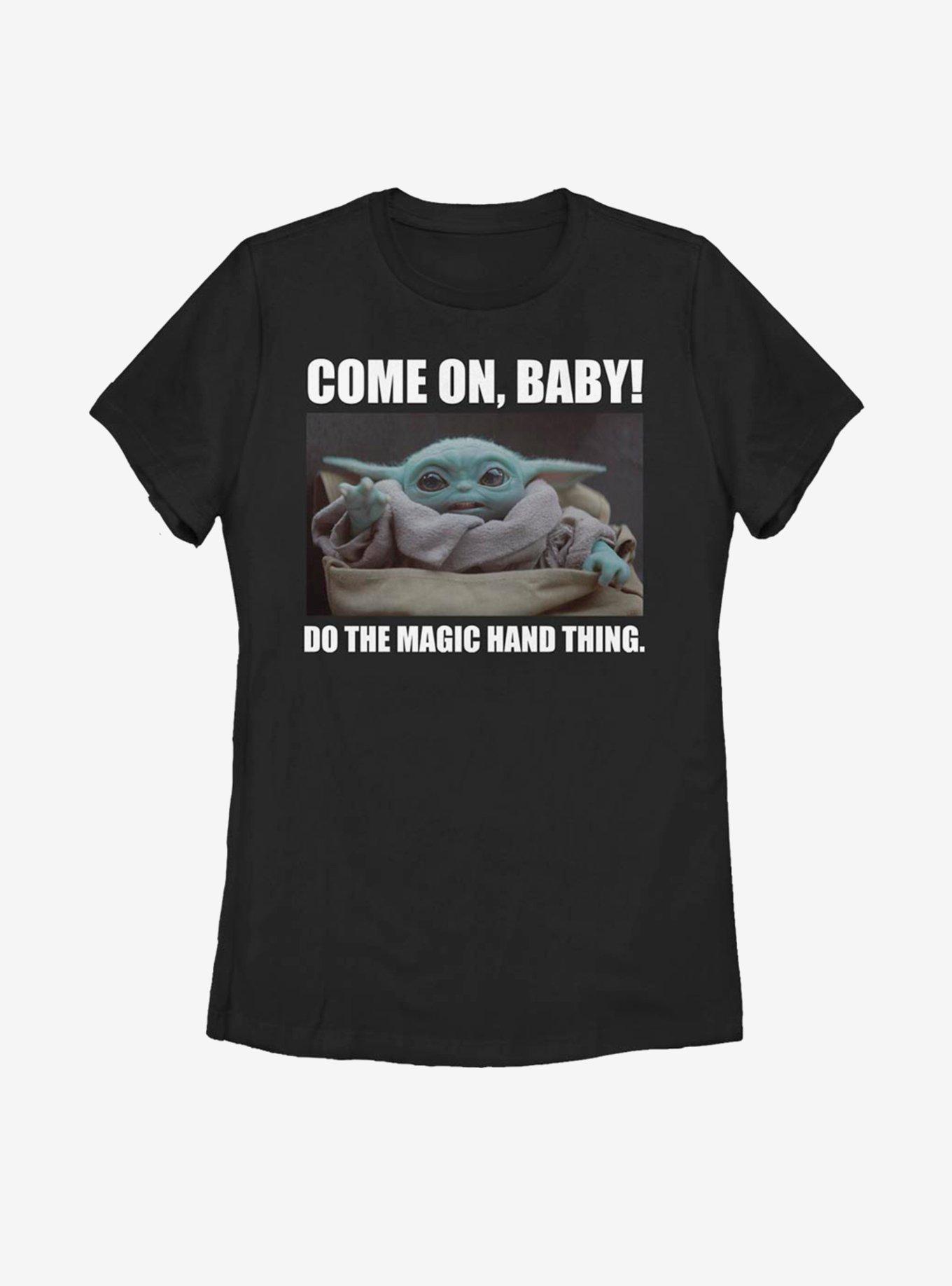 Star Wars The Mandalorian The Child Magic Hand Thing Womens T-Shirt