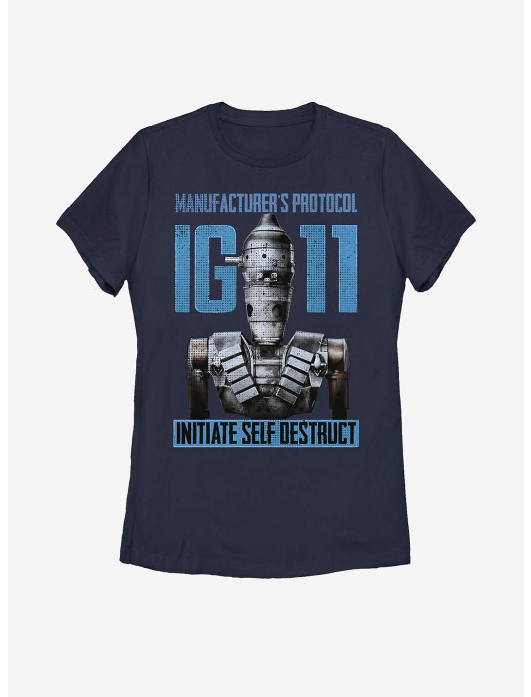 Star Wars The Mandalorian IG - 11 Self Destruct Womens T-Shirt, NAVY, hi-res