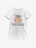 Star Wars The Mandalorian The Child Pastel Youth Girls T-Shirt, WHITE, hi-res