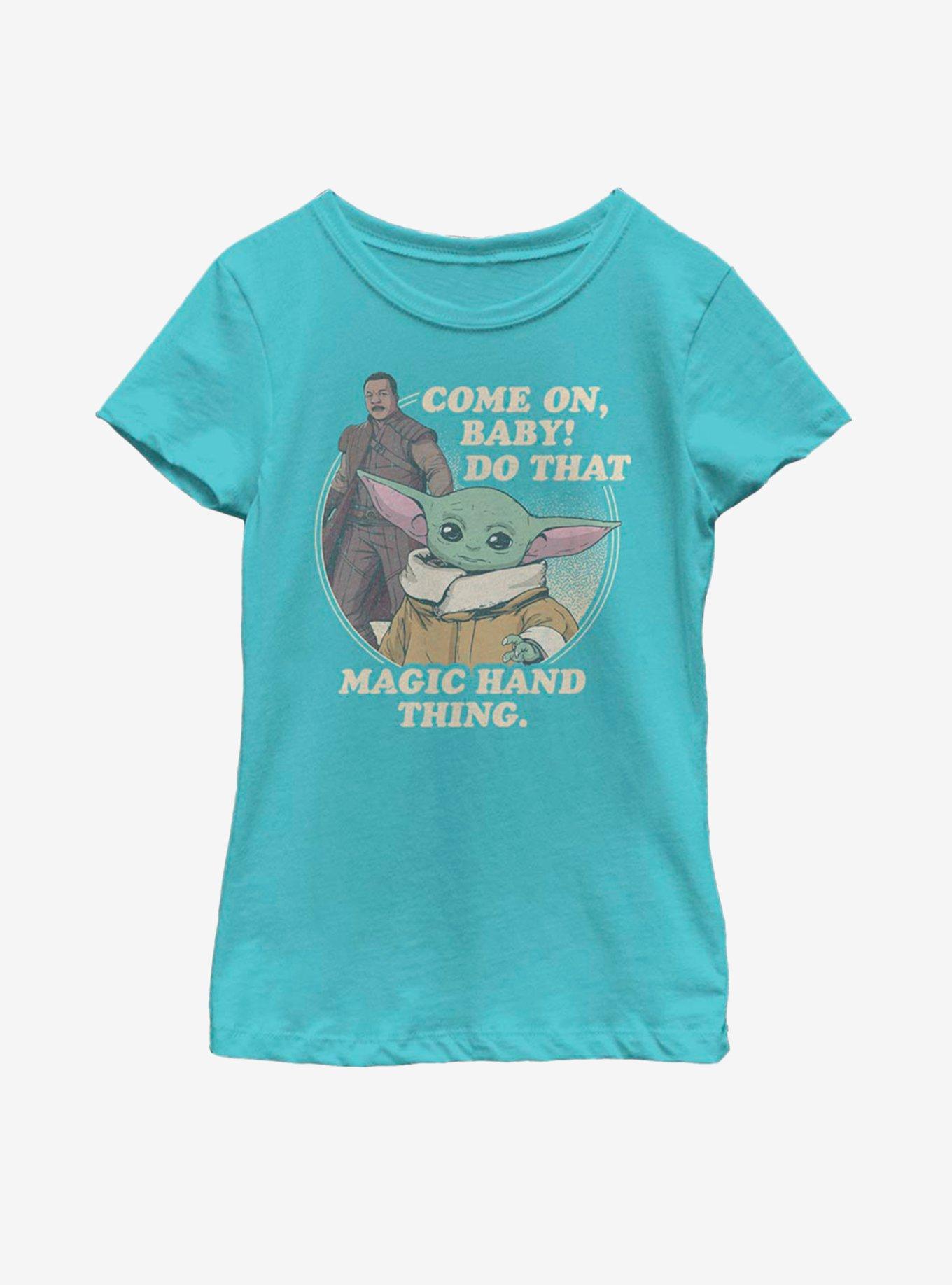 Star Wars The Mandalorian The Child Magic Hand Thing Youth Girls T-Shirt