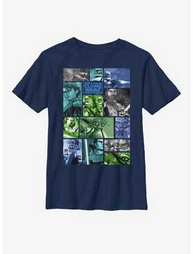Star Wars: The Clone Wars Story Squares Youth T-Shirt, , hi-res