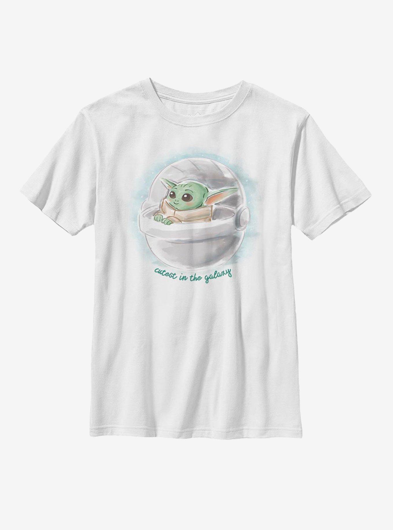 Star Wars The Mandalorian The Child Inked Cute Youth T-Shirt, , hi-res