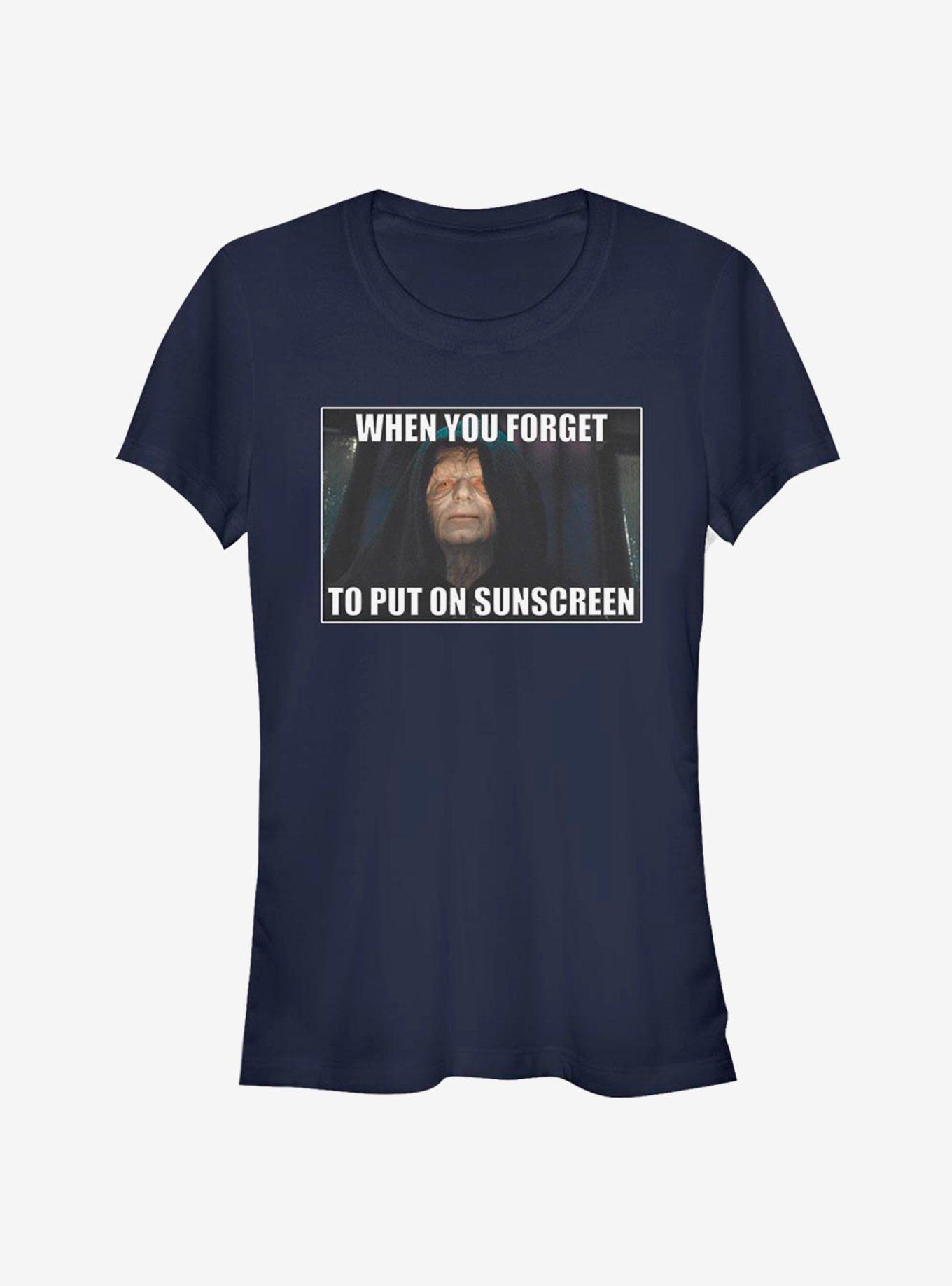 Star Wars Forget To Put On Sunscreen Girls T-Shirt, NAVY, hi-res