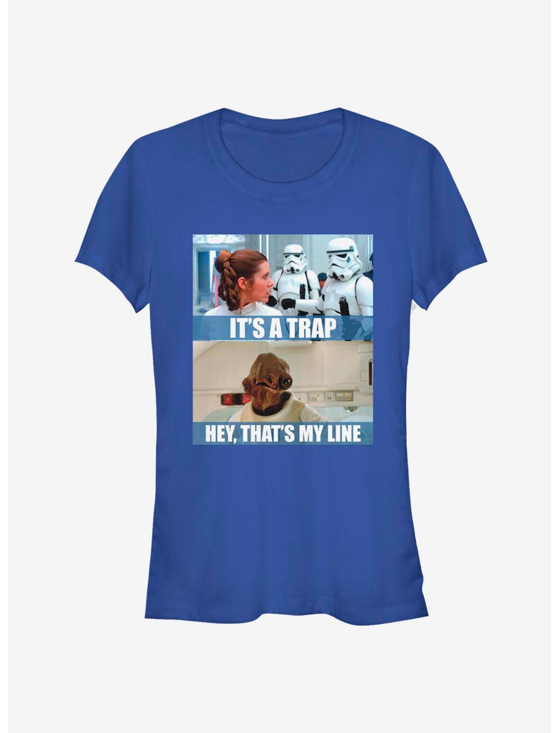 Star Wars Its A Trap Girls T-Shirt, ROYAL, hi-res