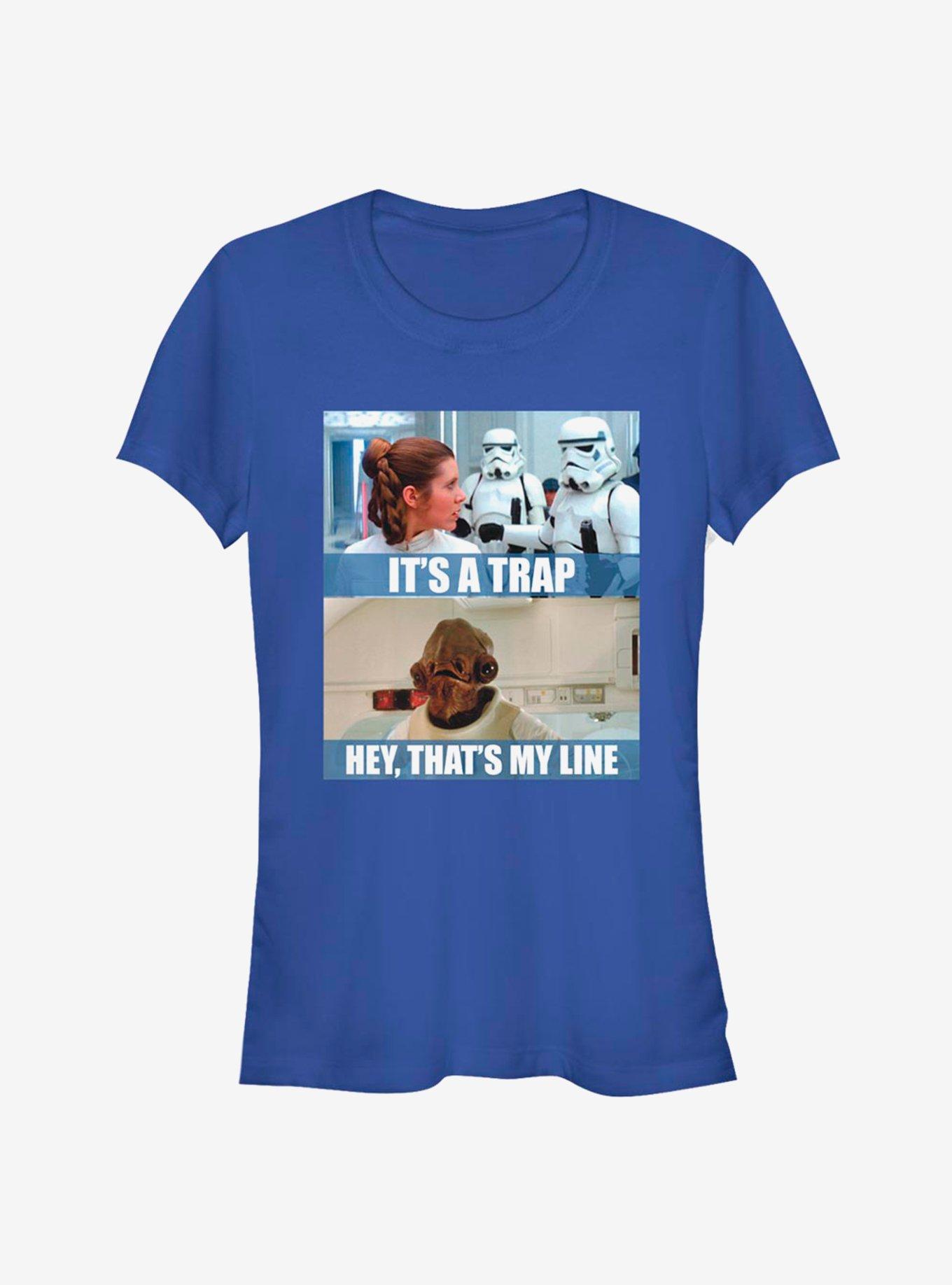 Star Wars Its A Trap Girls T-Shirt, ROYAL, hi-res