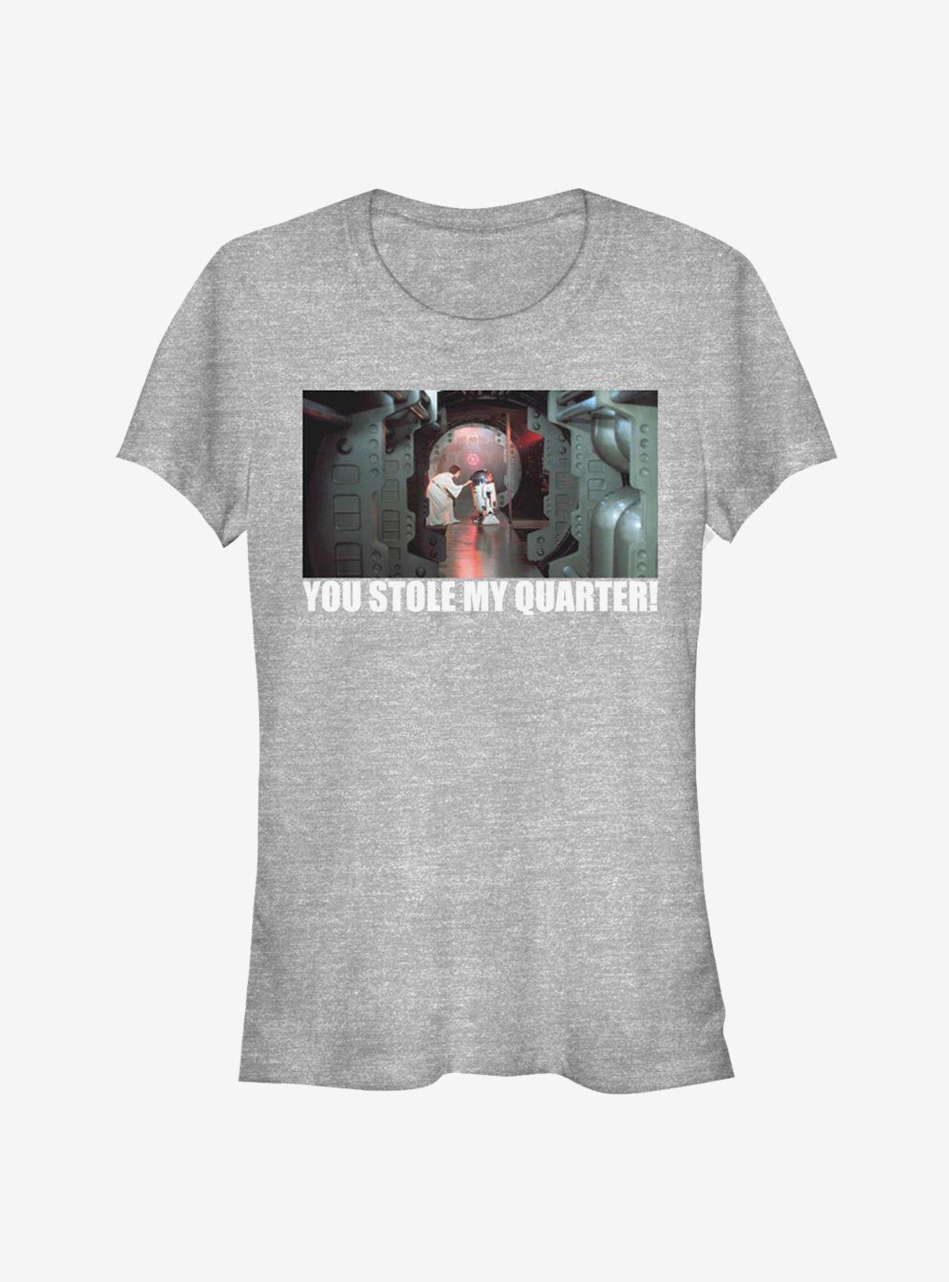 Star Wars Quarter Stealer Girls T-Shirt, ATH HTR, hi-res