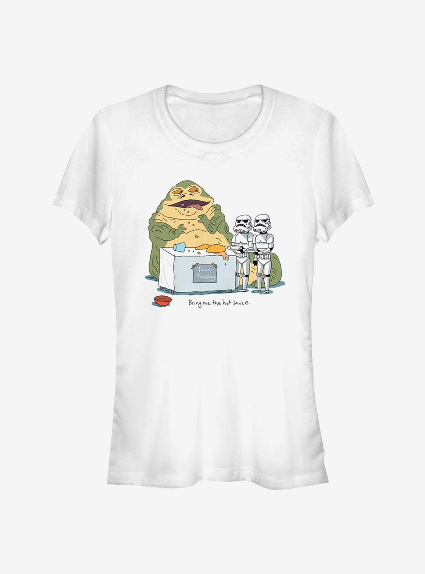 Star Wars Bring Me The Hot Sauce Girls T-Shirt, WHITE, hi-res