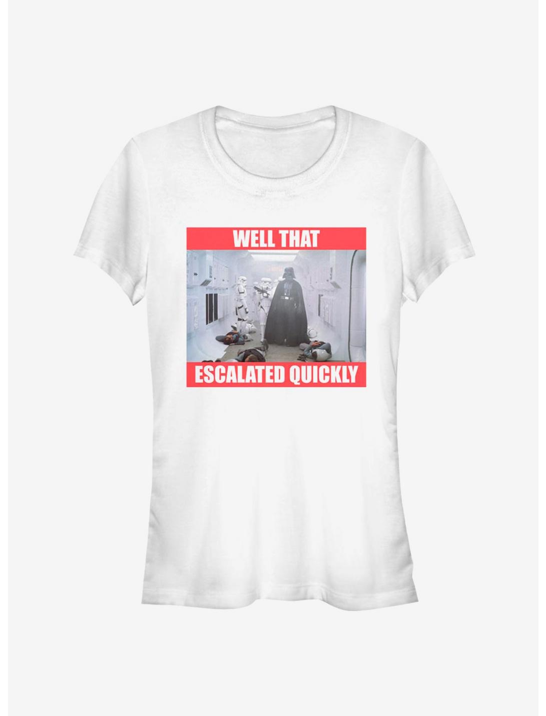 Star Wars Escalated Quickly Girls T-Shirt, WHITE, hi-res