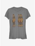 Star Wars Extra Chewie Girls T-Shirt, CHARCOAL, hi-res