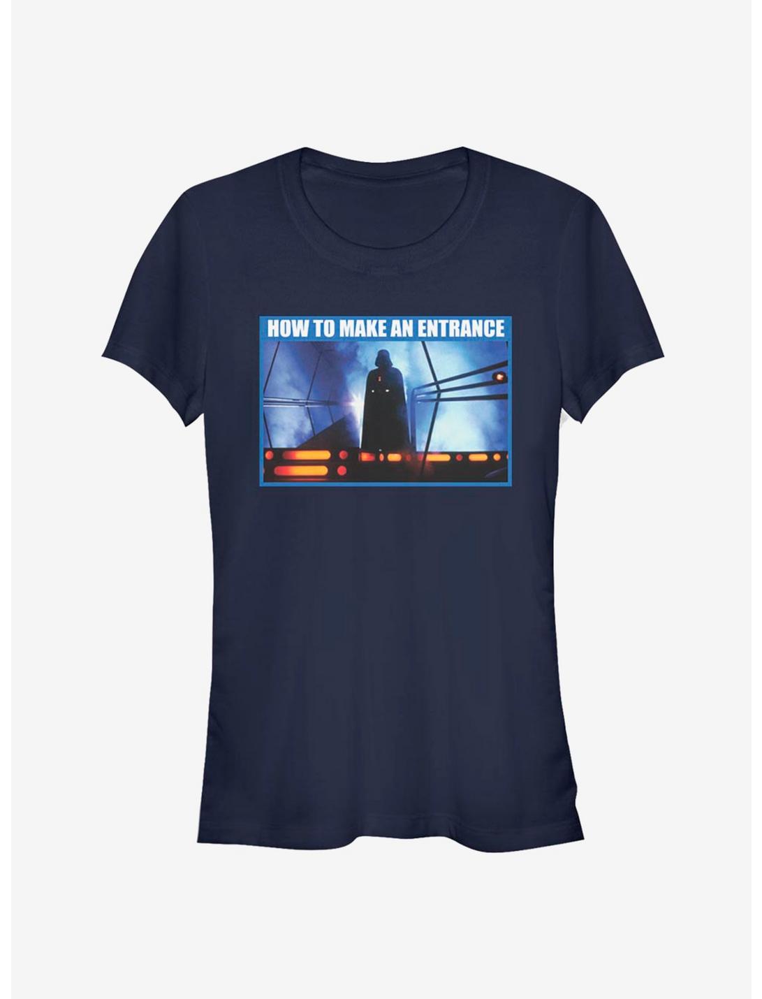 Star Wars How To Make An Entrance Girls T-Shirt, NAVY, hi-res