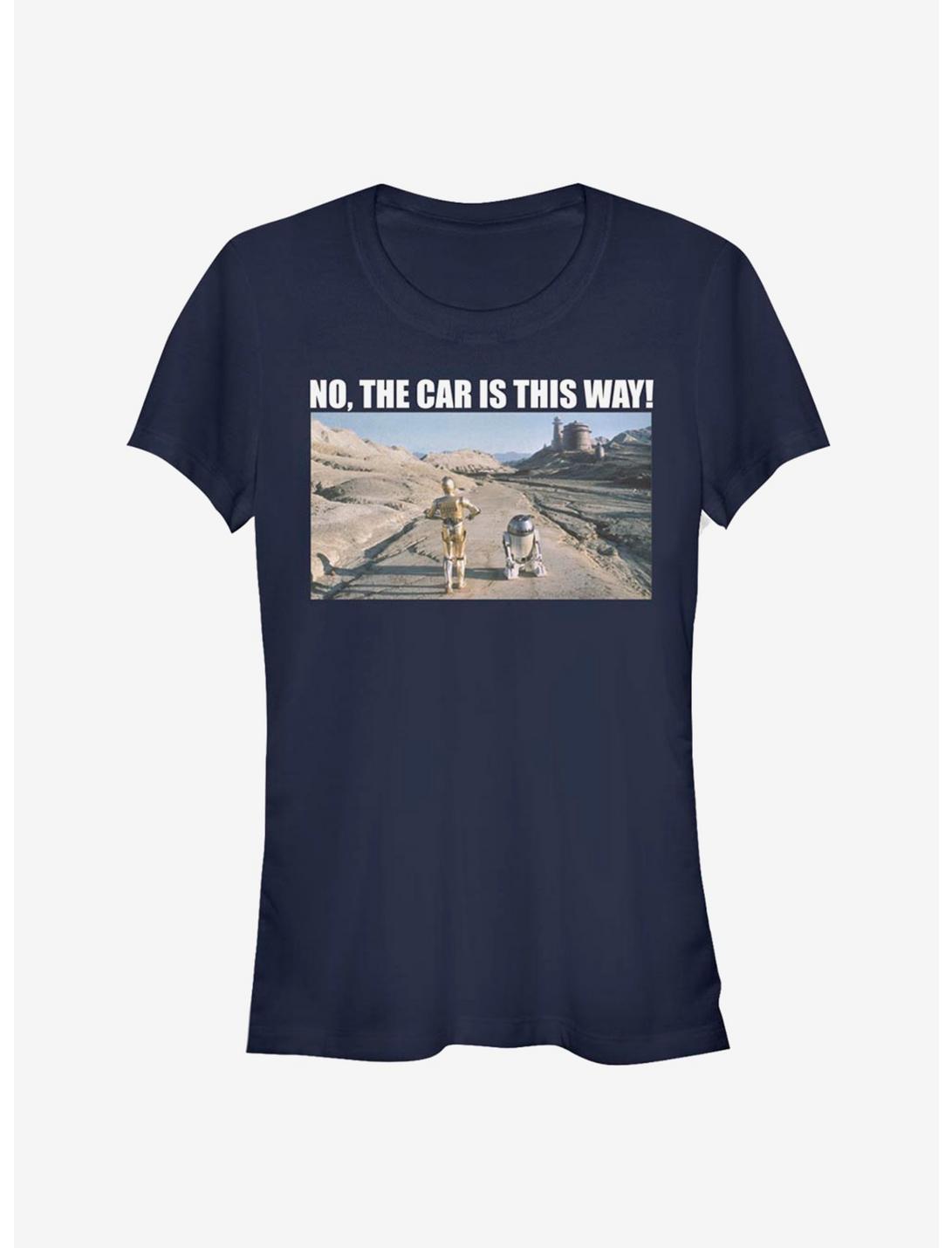 Star Wars Wheres The Car Girls T-Shirt, NAVY, hi-res