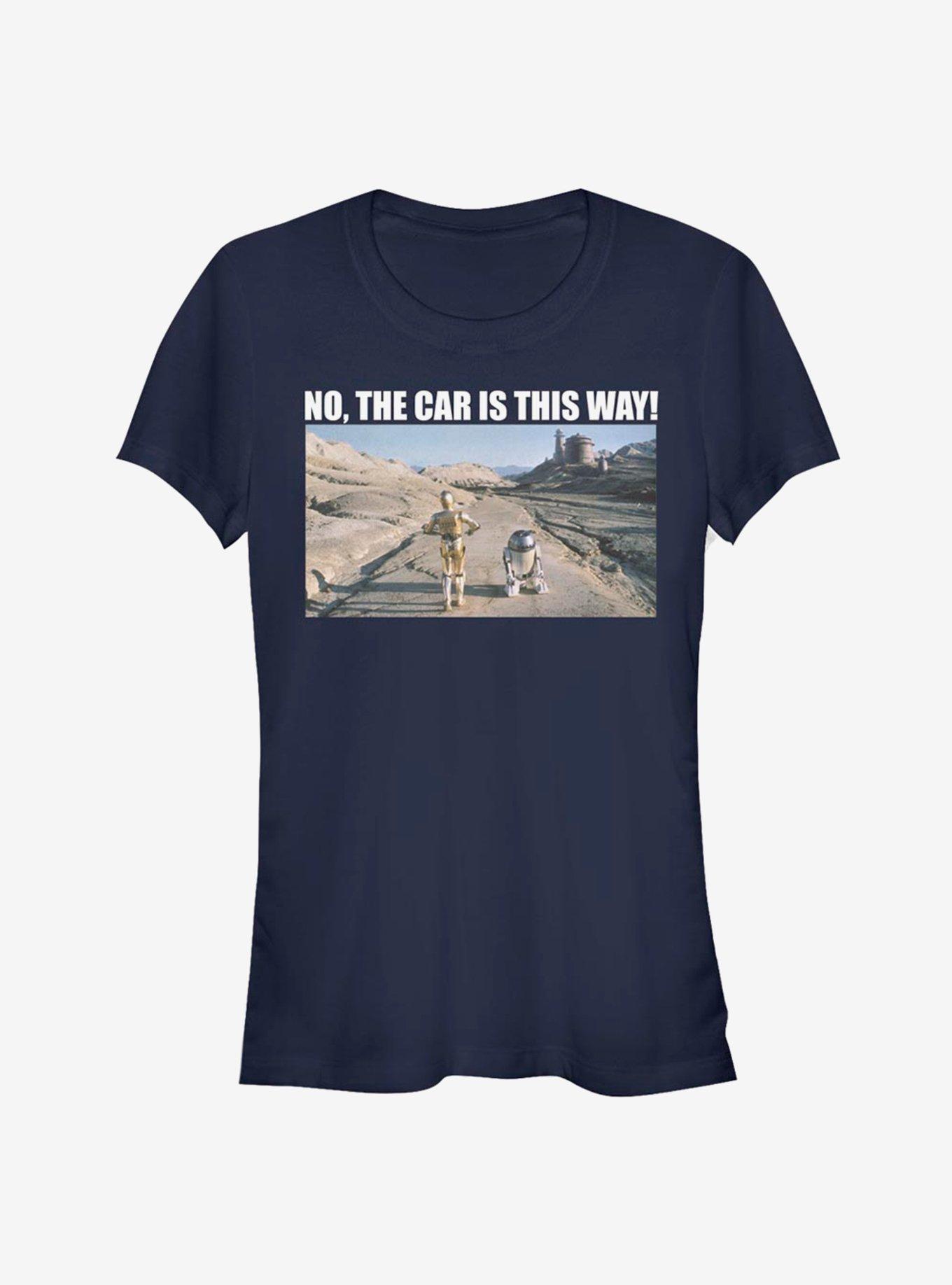 Star Wars Wheres The Car Girls T-Shirt, NAVY, hi-res