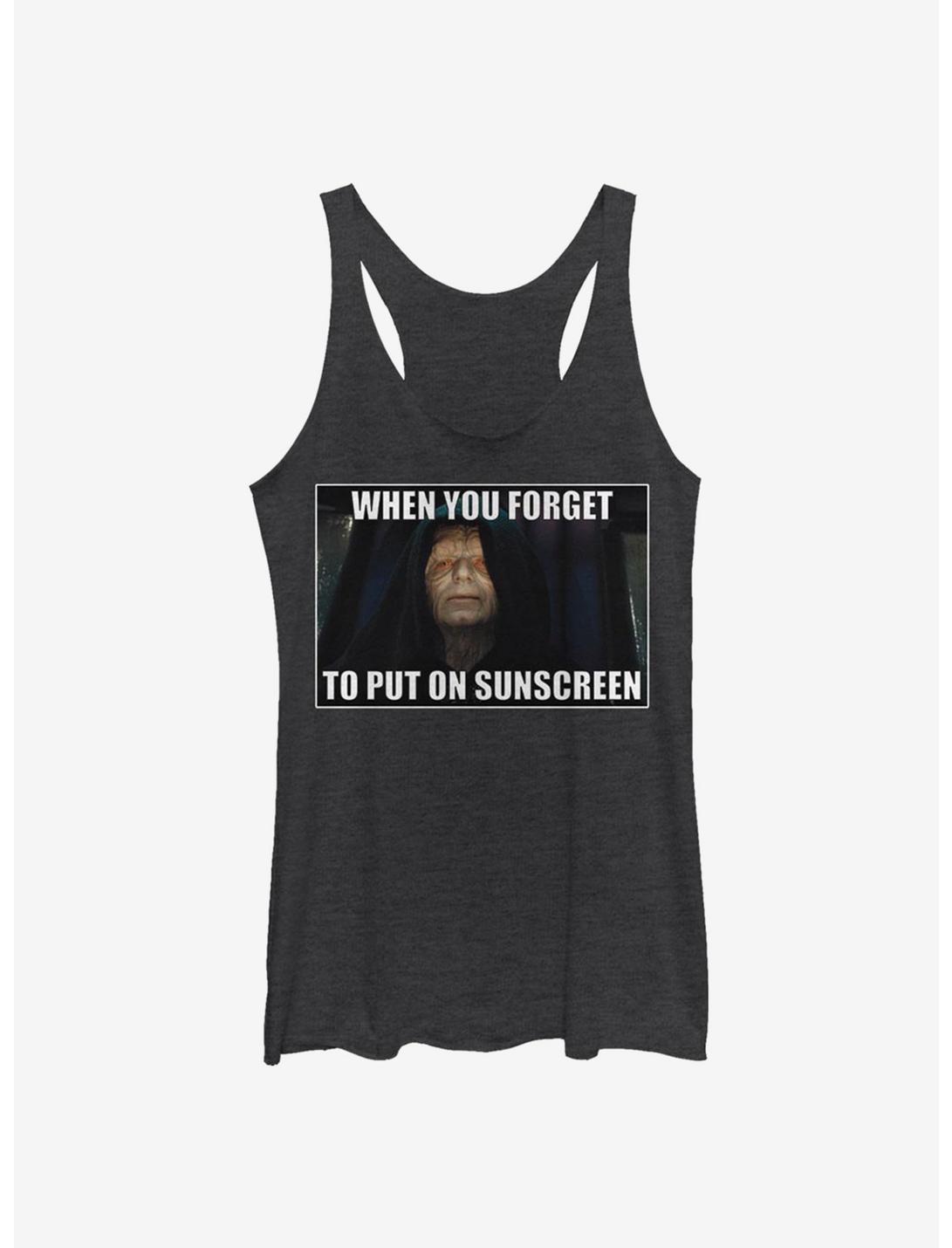 Star Wars Forget To Put On Sunscreen Girls Tank, BLK HTR, hi-res