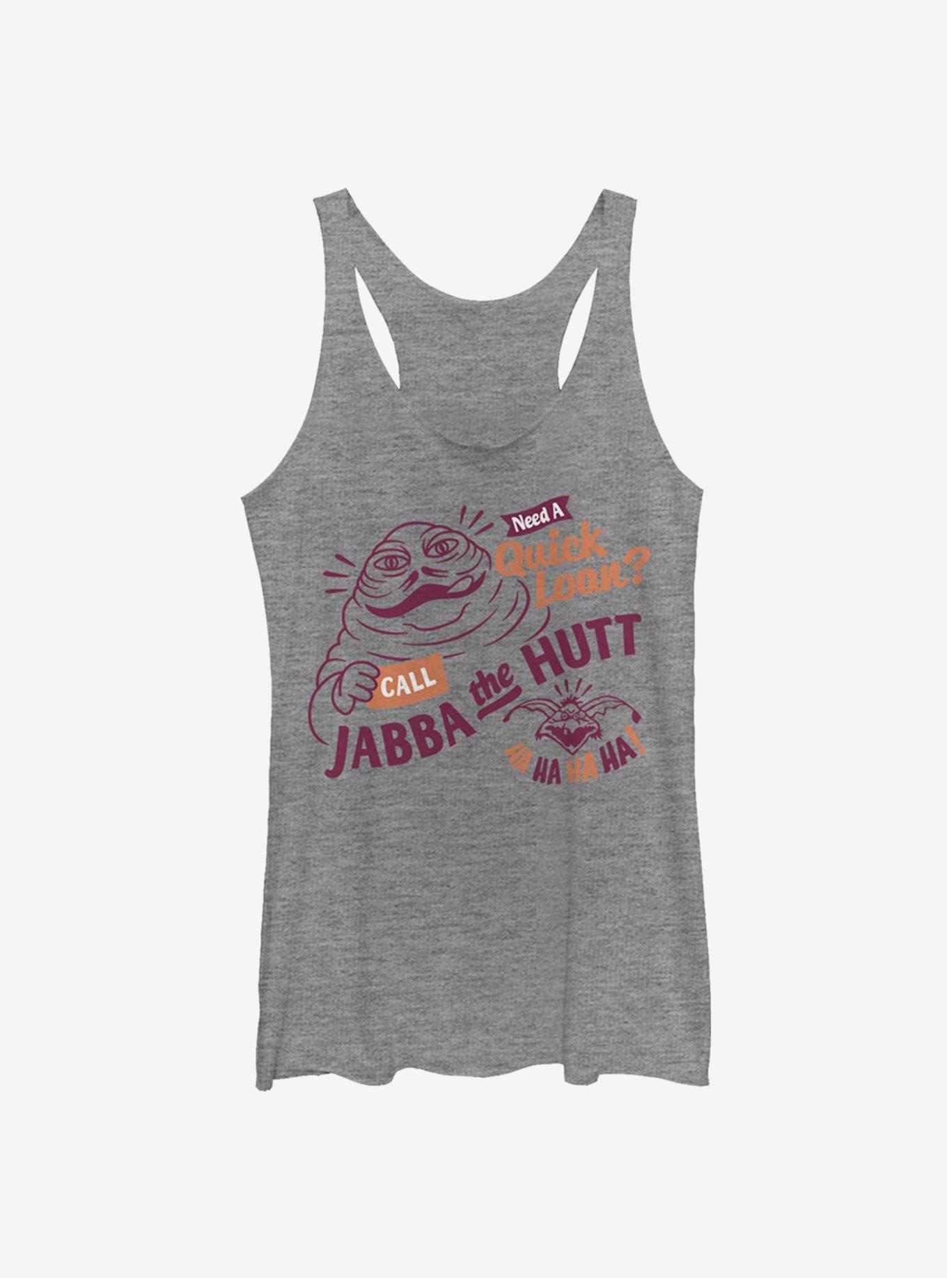 Star Wars Jabba Loans Girls Tank Top, GRAY HTR, hi-res