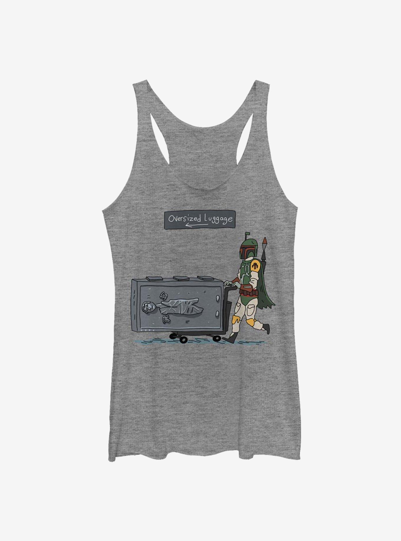 Star Wars Oversized Luggage Girls Tank, GRAY HTR, hi-res