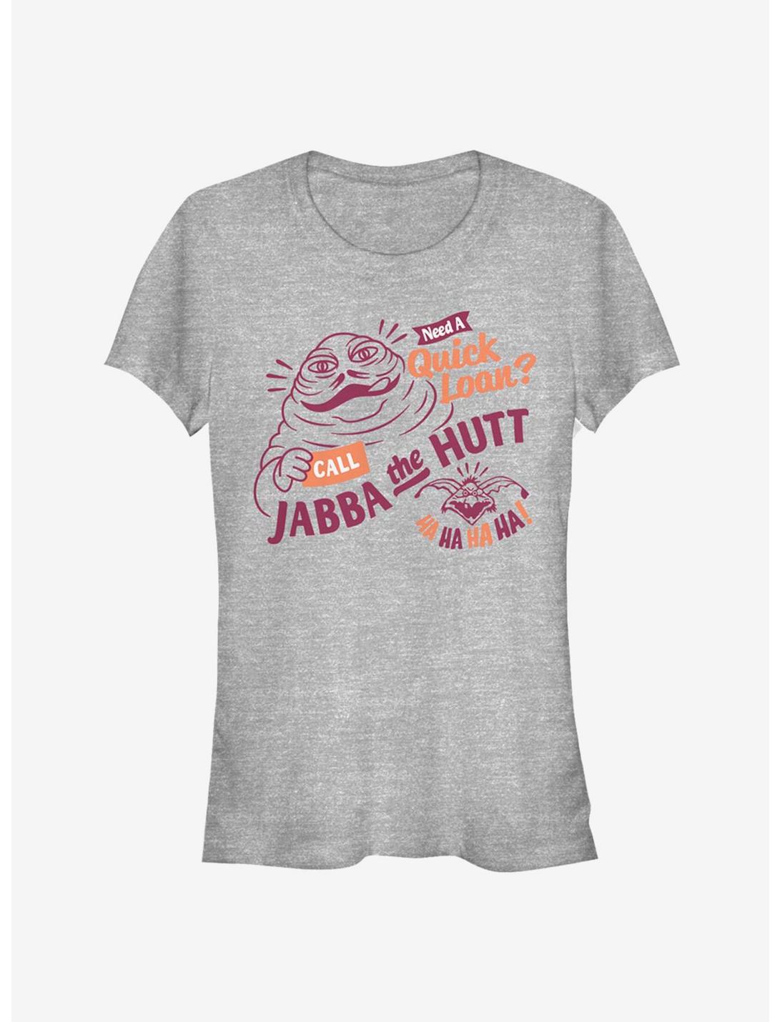 Star Wars Jabba Loans Girls T-Shirt, ATH HTR, hi-res