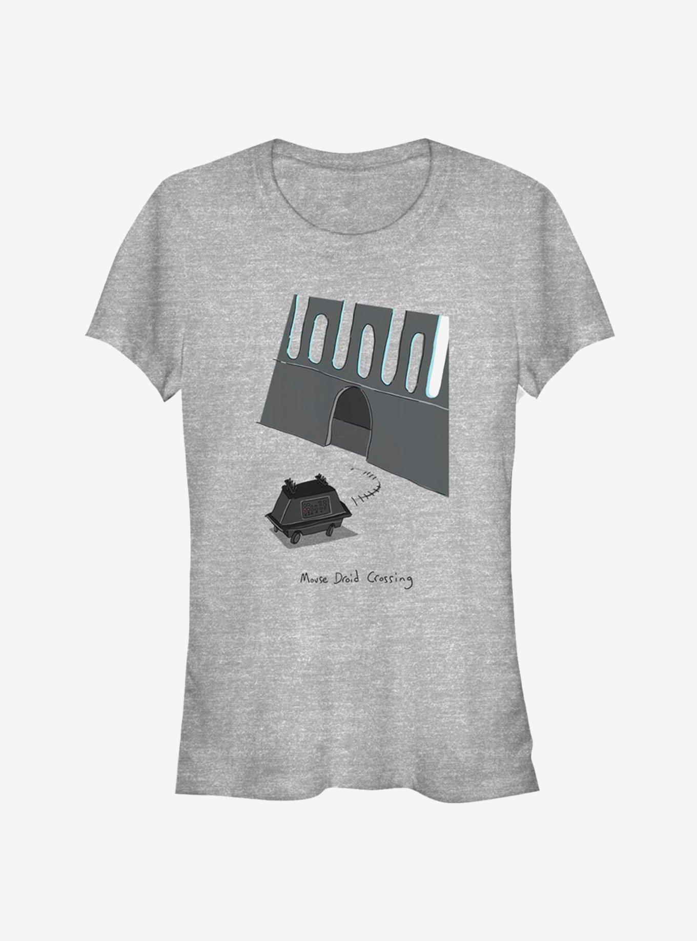 Star Wars Mouse Droid Crossing Girls T-Shirt, ATH HTR, hi-res
