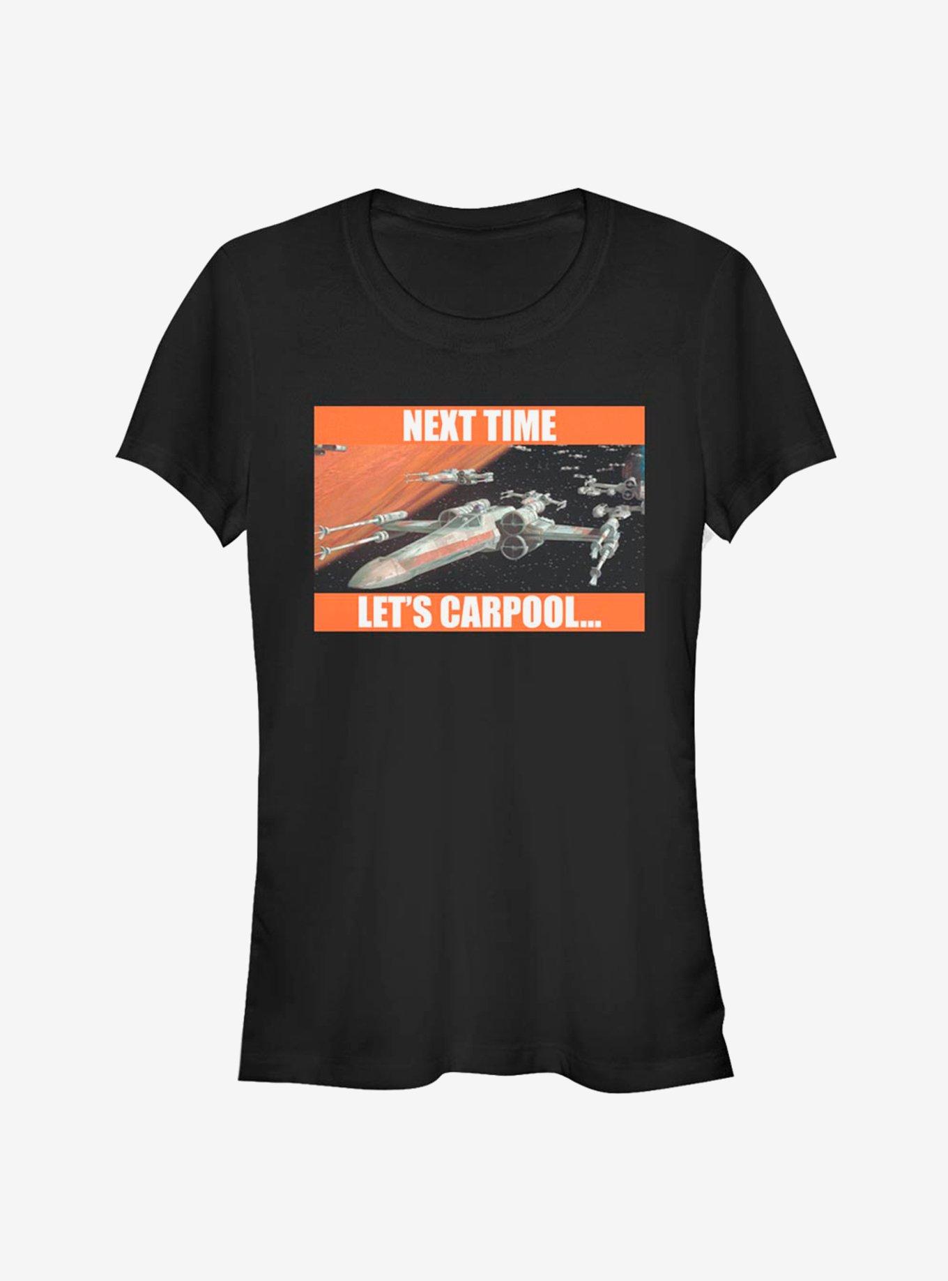Star Wars Next Time Let's Carpool Girls T-Shirt, BLACK, hi-res