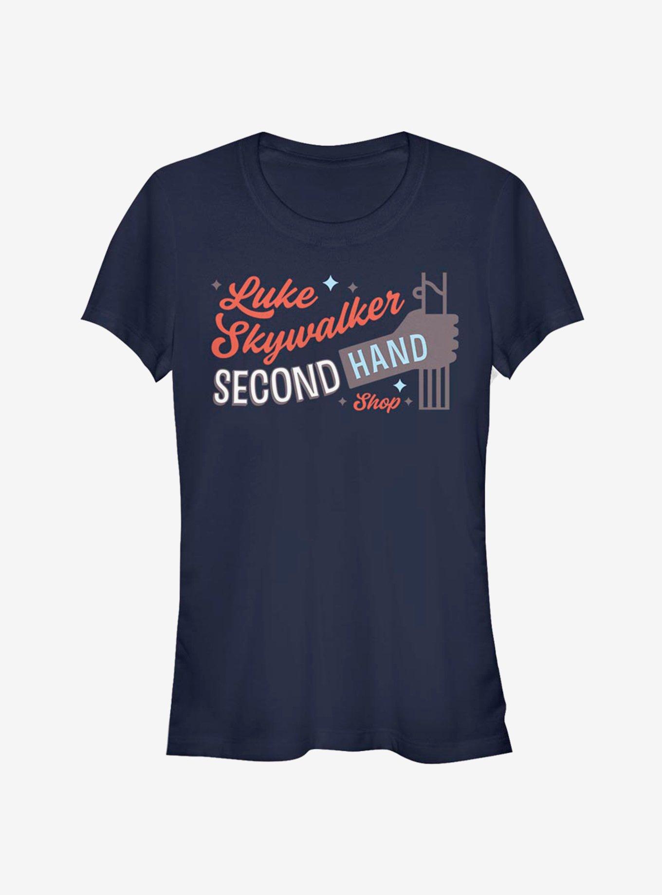 Star Wars Second Hand Luke Girls T-Shirt, NAVY, hi-res