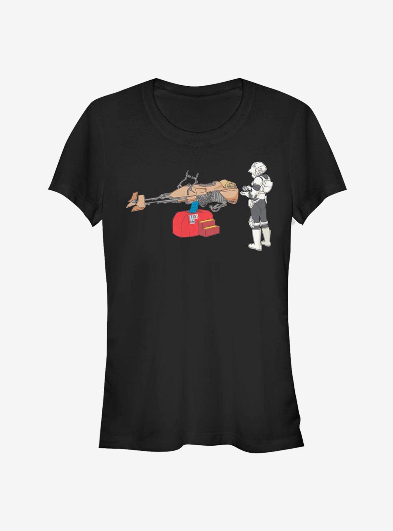 Star Wars Trooper Ride Girls T-Shirt, BLACK, hi-res