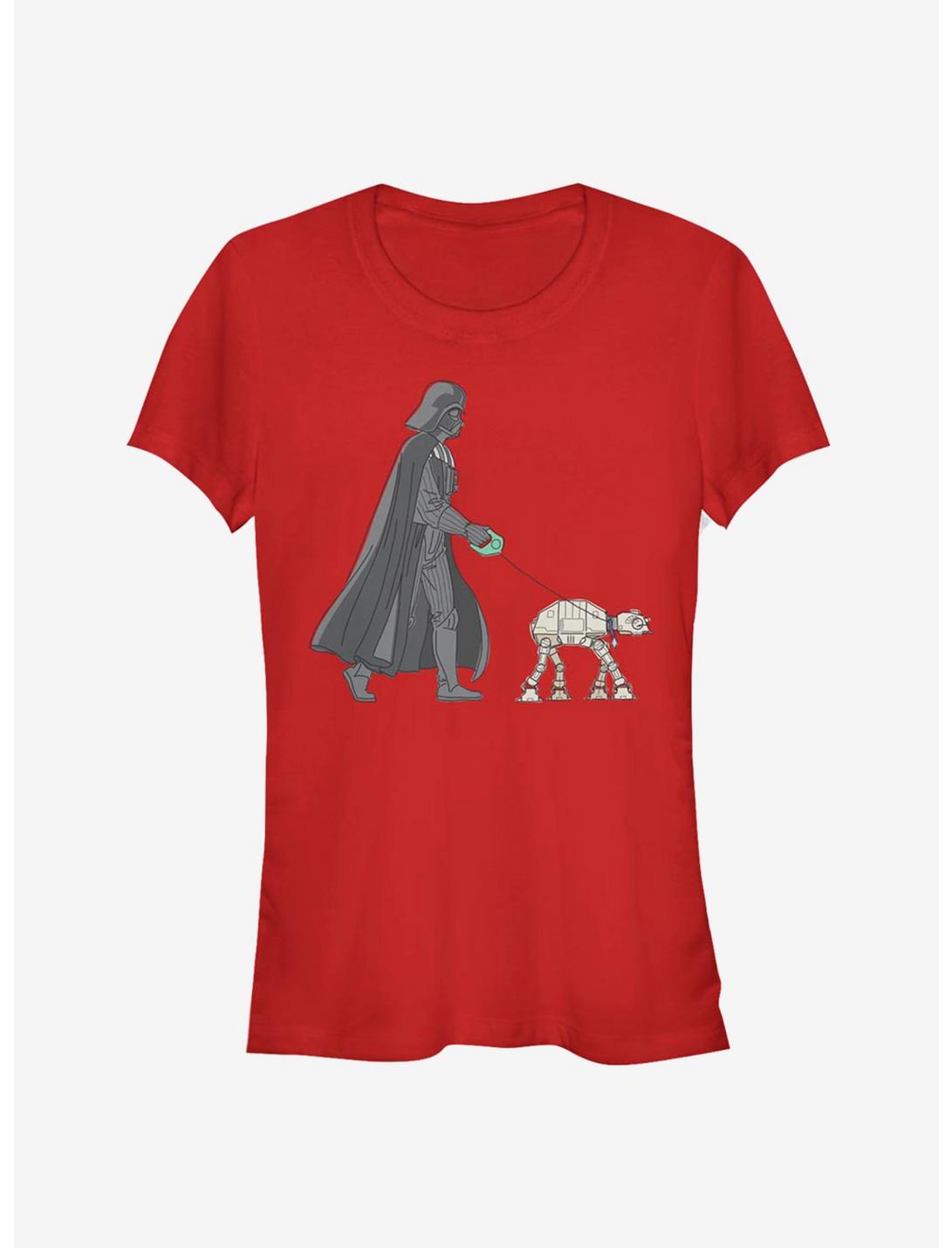 Star Wars Vader Walker Girls T-Shirt, RED, hi-res