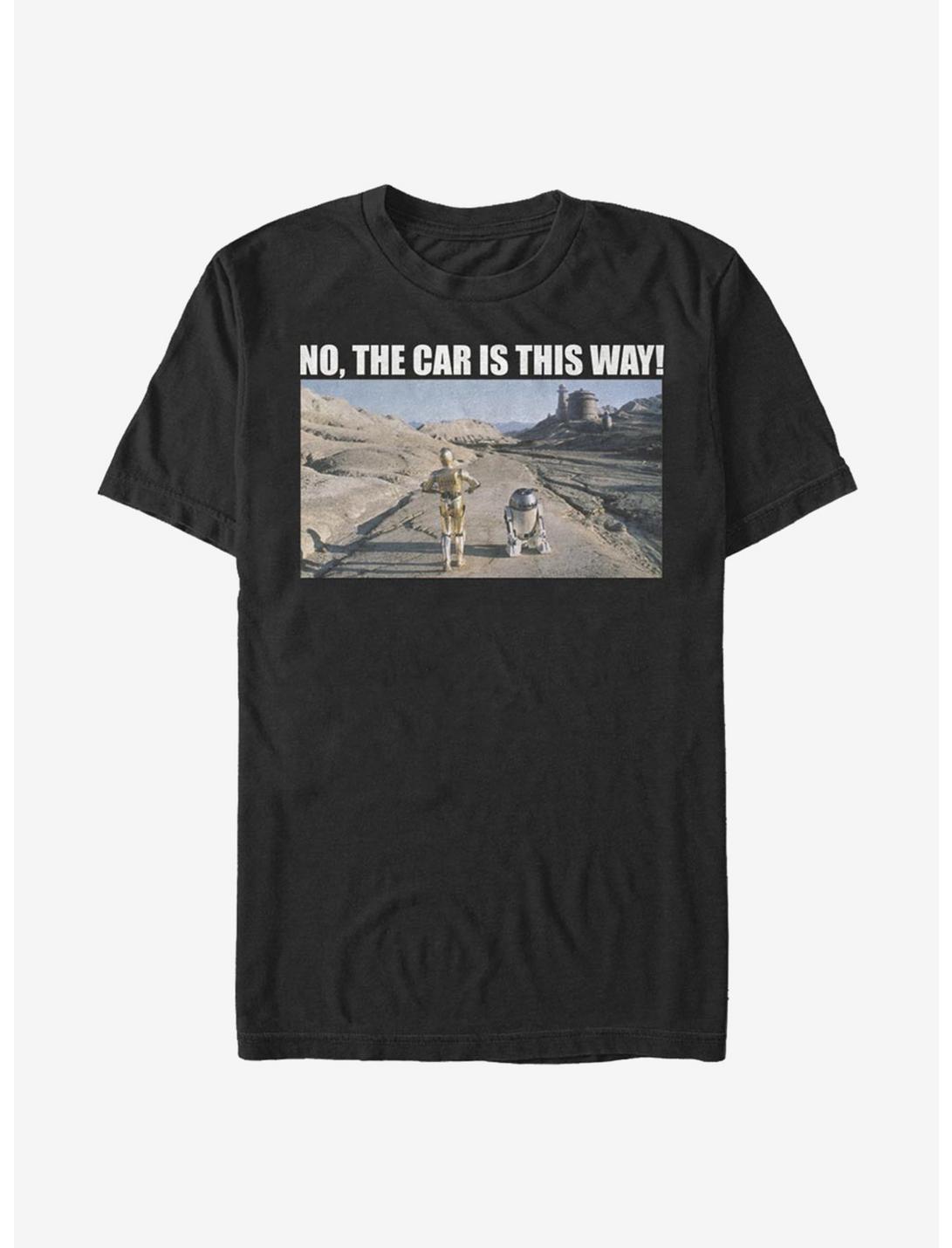 Star Wars Wheres The Car T-Shirt, BLACK, hi-res