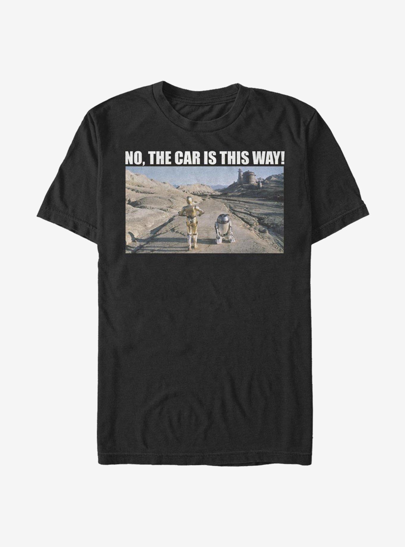 Star Wars Wheres The Car T-Shirt, BLACK, hi-res