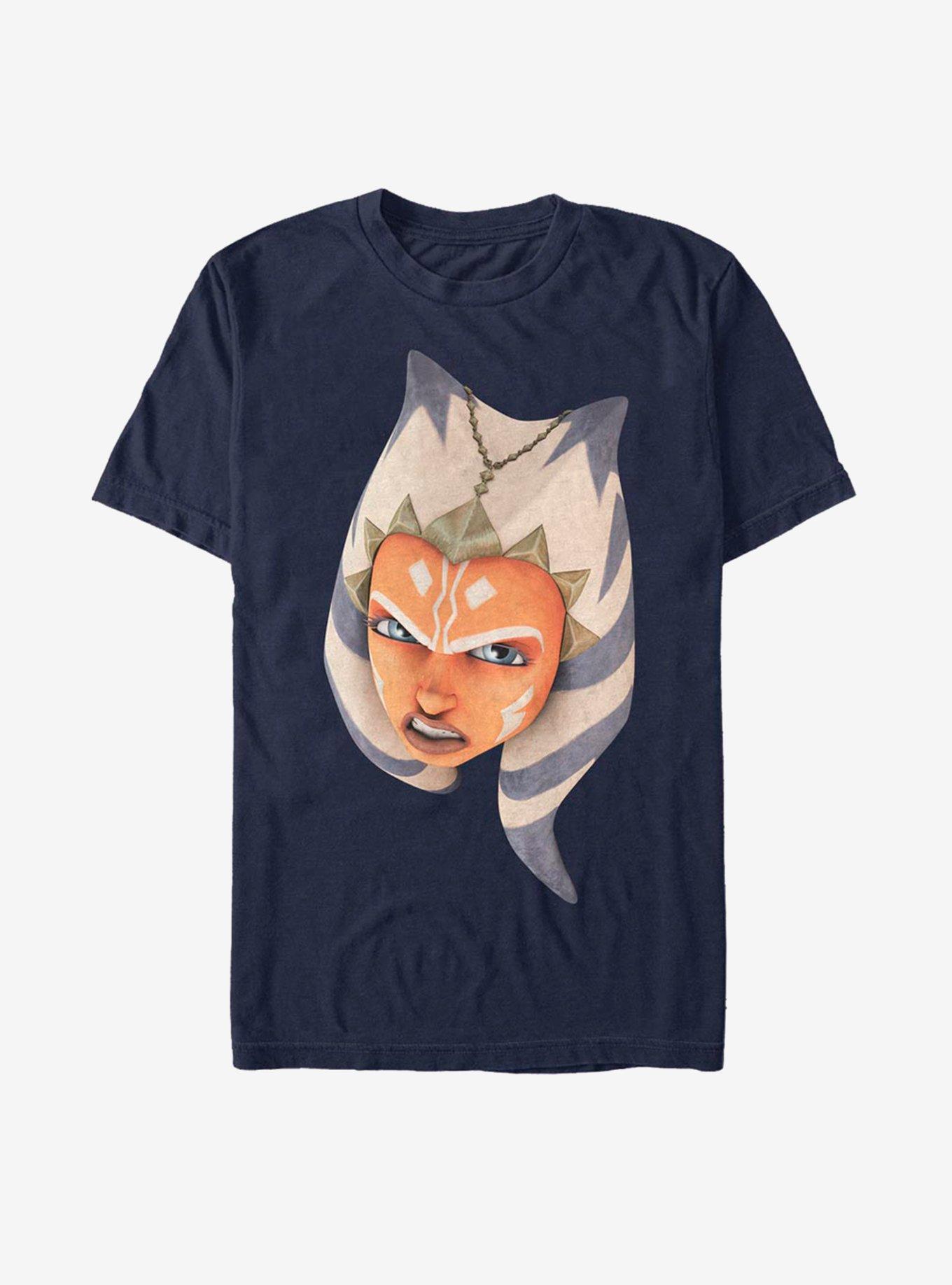 Star Wars: The Clone Wars Ahsoka Face T-Shirt, NAVY, hi-res