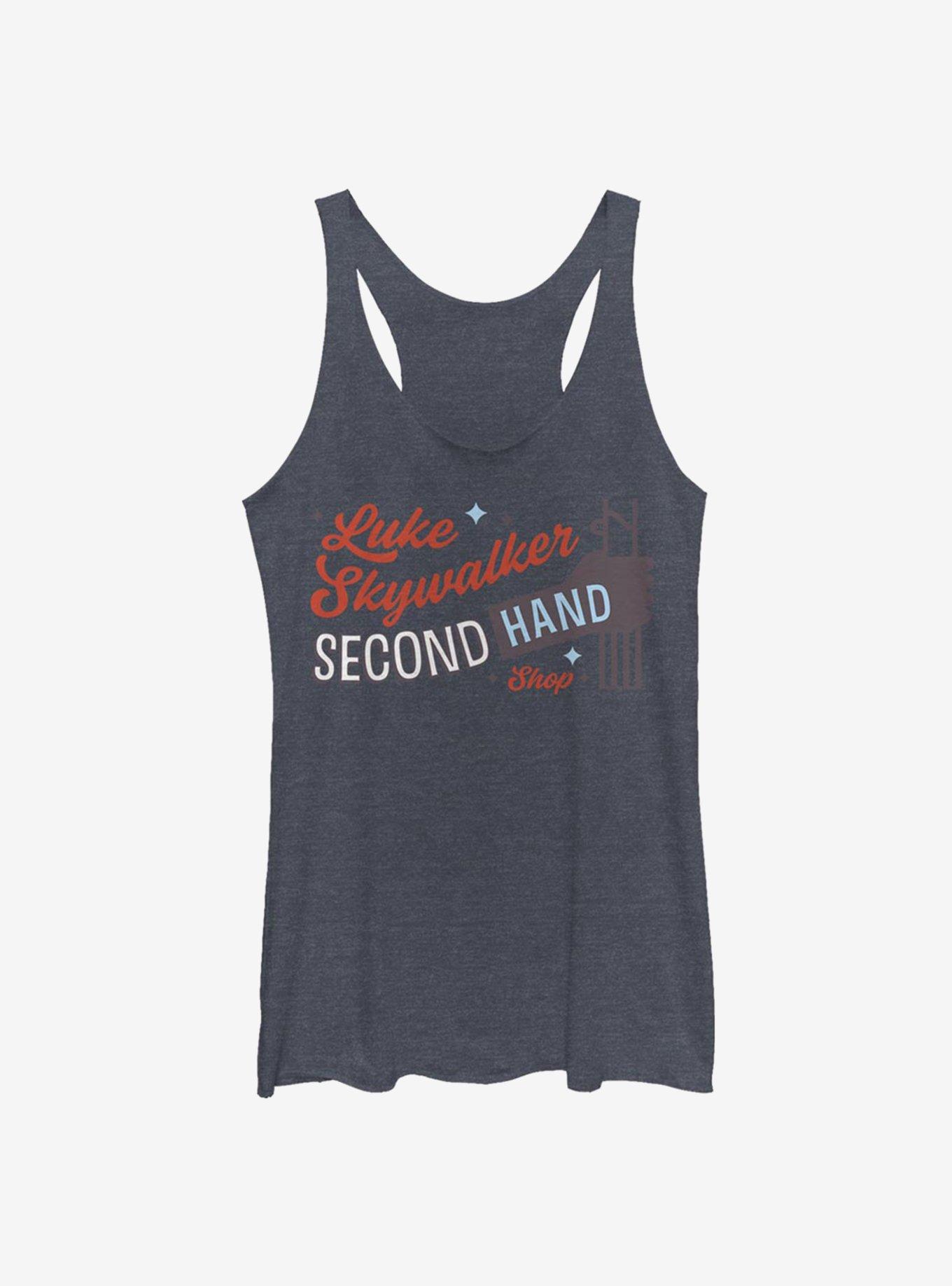 Star Wars Second Hand Luke Girls Tank, NAVY HTR, hi-res